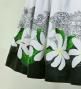 Hula Shantung Pa'u Skirt with Tiare & Kahiko Print / Luxury Collection / WH&BK / J3082whbk