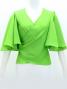 Hula Wrap Blouse with Koshibo / Apple Green / J3085agr