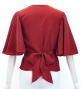 Hula Wrap Blouse with Koshibo / Dark Red 2 / J3085drd2