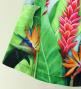 Hula Shantung Pa'u Skirt with Red Ginger & Strelitzia Print / Luxury Collection / J3086-1