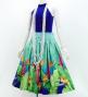 Hula Shantung Pa'u Skirt with Red Ginger & Strelitzia Print / Luxury Collection / J3086-3