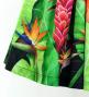 Hula Shantung Pa'u Skirt with Red Ginger & Strelitzia Print / Luxury Collection / J3086-6