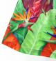 Hula Shantung Pa'u Skirt with Red Ginger & Strelitzia Print / Luxury Collection / J3086-8