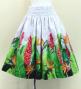 Hula Blouse & Pa'u Set-Up with Red Ginger & Strelitzia Print / Luxury Collection / J3087-1