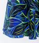 Hula One Shoulder Dress with Ti Leaf/ Luxury Collection / Blue / J3088bl