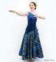 Hula One Shoulder Dress with Ti Leaf/ Luxury Collection / Blue / J3088bl