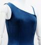 Hula One Shoulder Dress with Ti Leaf/ Luxury Collection / Blue / J3088bl
