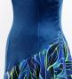Hula One Shoulder Dress with Ti Leaf/ Luxury Collection / Blue / J3088bl