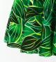 Hula One Shoulder Dress with Ti Leaf/ Luxury Collection / Dark Green / J3088dgr