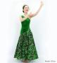 Hula One Shoulder Dress with Ti Leaf/ Luxury Collection / Dark Green / J3088dgr