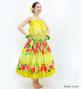 Hula Shantung Tube Top & Pa'u Set-Up with Hibiscus & Plumeria Print / Luxury Collection / J3090ye