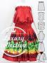 Hula Blouse & Pa'u Set-Up with Hula girl Print / Luxury Collection / J3091rd
