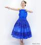 Hula Blouse & Pa'u Set-Up with Kahiko Print / Luxury Collection / J3094bl