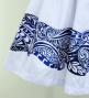 Hula Blouse & Pa'u Set-Up with Kahiko Print / Luxury Collection / J3094whbl