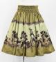 Hula Blouse & Pa'u Set-Up with Red Ginger & Strelitzia Print / Luxury Collection / J3096be