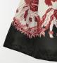 Hula Blouse & Pa'u Set-Up with Red Ginger & Strelitzia Print / Luxury Collection / J3096bk