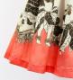 Hula Blouse & Pa'u Set-Up with Red Ginger & Strelitzia Print / Luxury Collection / J3096or