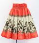 Hula Blouse & Pa'u Set-Up with Red Ginger & Strelitzia Print / Luxury Collection / J3096or