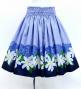 Hula Blouse & Pa'u Set-Up with Tiare & Kahiko Print / Luxury Collection / J3097punv
