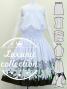 Hula Blouse & Pa'u Set-Up with Tiare & Kahiko Print / Luxury Collection / J3097whbk