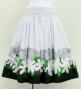 Hula Blouse & Pa'u Set-Up with Tiare & Kahiko Print / Luxury Collection / J3097whbk