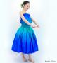Hula Blouse & Pa'u Set-Up / Luxury Collection / Blue & Blue / J3098blbl
