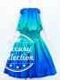 Hula Blouse & Pa'u Set-Up / Luxury Collection / Blue & Blue / J3098blbl