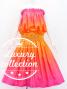 Hula Blouse & Pa'u Set-Up / Luxury Collection / Orange & Pink / J3098orpi