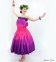 Hula Blouse & Pa'u Set-Up / Luxury Collection / Pink & Purple / J3098pipu