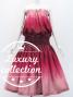 Hula Blouse & Pa'u Set-Up / Luxury Collection / Wine & Light Pink / J3098wilpi
