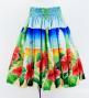 Hula Shantung Tube Top & Pa'u Set-Up with Hibiscus Print / Luxury Collection / J3099-2