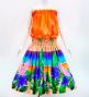 Hula Shantung Tube Top & Pa'u Set-Up with Hibiscus Print / Luxury Collection / J3099-5