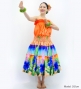 Hula Shantung Tube Top & Pa'u Set-Up with Hibiscus Print / Luxury Collection / J3099-5