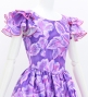 Hula Midi Dress with Hibiscus Print / Luxury Collection / Purple & Pink / J3100pupi