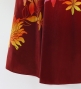 Hula One Shoulder Flare sleeve Long Dress with Velvet / Luxury Collection / Light Red & Red / J3102lrdrd