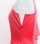Hula One Shoulder Flare sleeve Long Dress with Velvet / Luxury Collection / Light Red & Red / J3102lrdrd