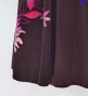 Hula One Shoulder Flare sleeve Long Dress with Velvet / Luxury Collection / Orange & Brown / J3102orbr
