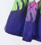 Hula Shantung Pa'u Skirt with Plumeria Lei Print / Luxury Collection / Light PU & NV / J3147lpunv