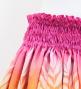 Hula Shantung Pa'u Skirt with Plumeria Lei Print / Luxury Collection / PI & OR / J3147pior