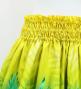 Hula Shantung Pa'u Skirt with Plumeria Lei Print / Luxury Collection / YE & GR / J3147yegr