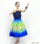 Hula Blouse & Pa'u Set-Up with Plumeria Lei Print / Luxury Collection / J3148nvbl