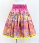 Hula Shantung Pa'u Skirt with Hawaiian Quilt Print / Luxury Collection / J3149-1