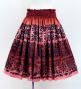 Hula Shantung Pa'u Skirt with Hawaiian Quilt Print / Luxury Collection / J3149-3