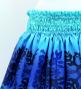 Hula Shantung Pa'u Skirt with Hawaiian Quilt Print / Luxury Collection / J3149-6