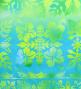 Hula Shantung Pa'u Skirt with Hawaiian Quilt Print / Luxury Collection / J3149-7