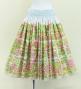 Hula Shantung Pa'u Skirt with Hawaiian Quilt Print / Luxury Collection / J3149-8