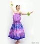 Hula Blouse & Pa'u Set-Up with Hawaiian Quilt Print / Luxury Collection / J3150-2