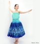 Hula Blouse & Pa'u Set-Up with Hawaiian Quilt Print / Luxury Collection / J3150-6