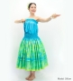 Hula Blouse & Pa'u Set-Up with Hawaiian Quilt Print / Luxury Collection / J3150-7
