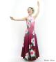 Hula Long Hibiscus Dress with Velvet / Luxury Collection / Light Pink & Wine/ J3151lpiwi